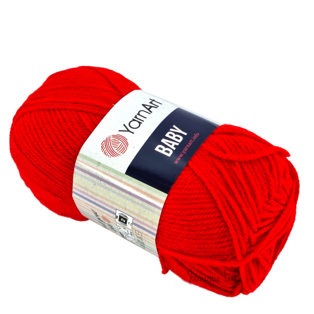 156 κόκκινο Baby Yarn Art 1