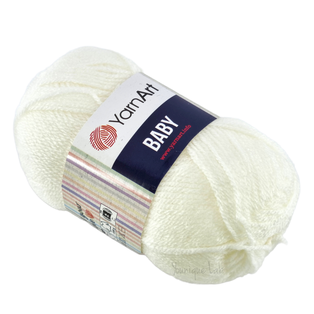 501 λευκό Baby Yarn Art 1