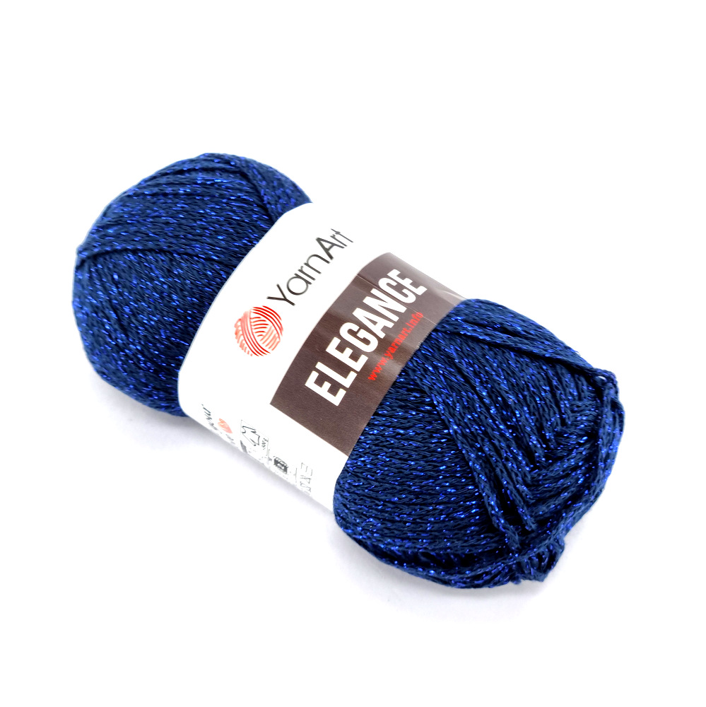 Elegance Yarn Art 105 μπλε με μεταλλόνημα by Younique Lab 1