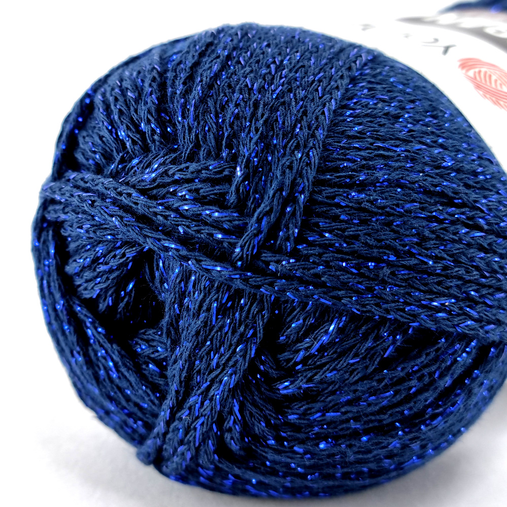 Elegance Yarn Art 105 μπλε με μεταλλόνημα by Younique Lab 3