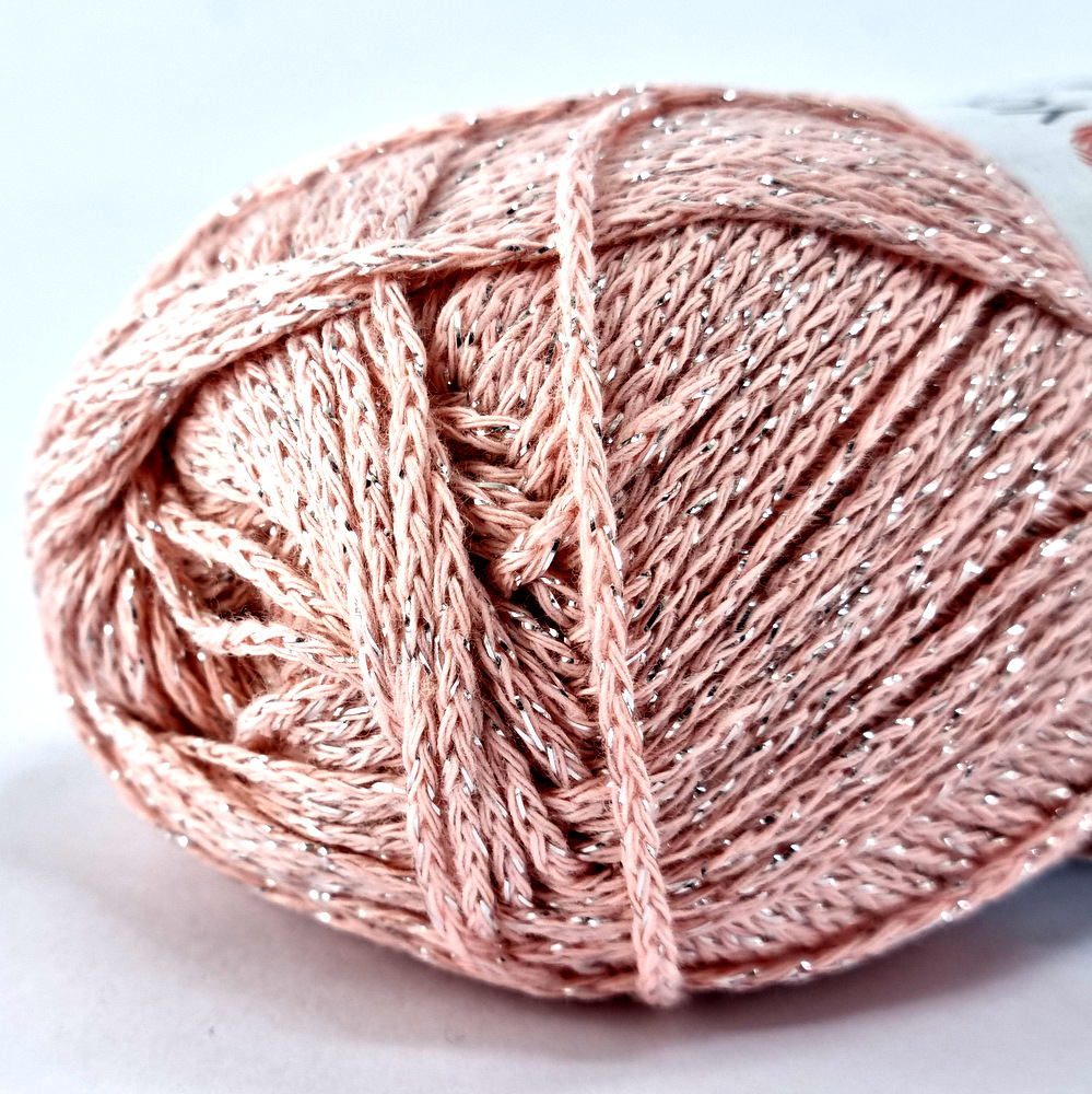 Elegance Yarn Art 108 ροζ με ασημί μεταλλόνημα by Younique Lab 2