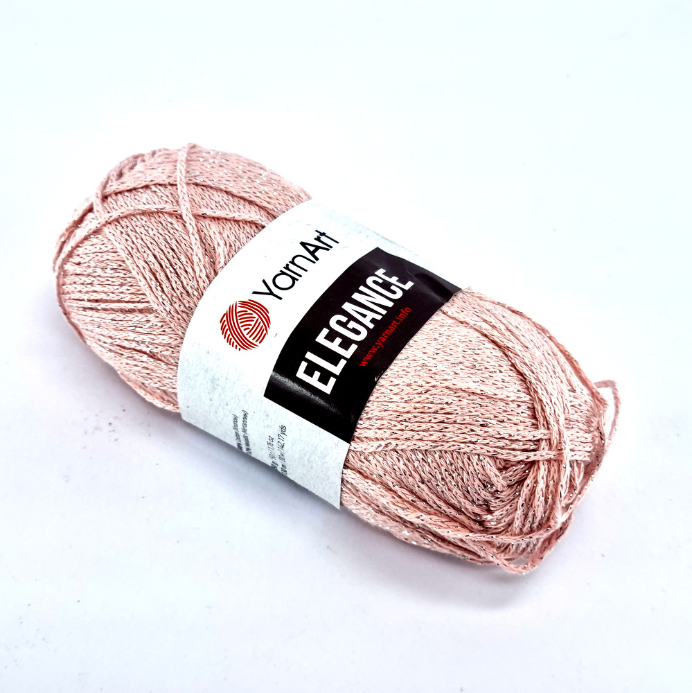 Elegance Yarn Art 108 ροζ με ασημί μεταλλόνημα by Younique Lab 4