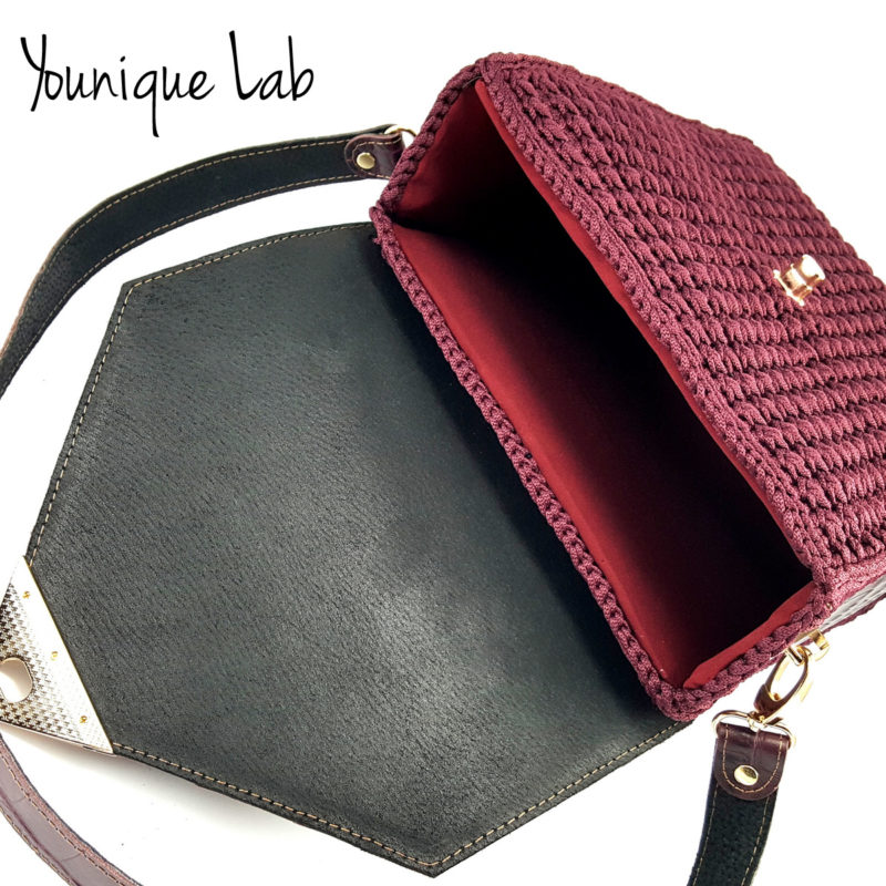 Felicity Bag Bordeaux Croc CR7 Leather by Younique Lab 2