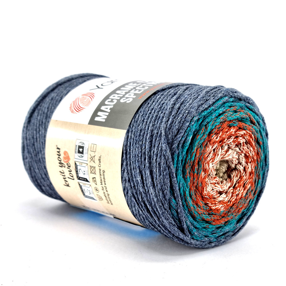 Macrame cotton spectrum 1327 Yarn Art νήμα για τσάντες σουπλα χαλιά καλάθια by Younique Lab 1