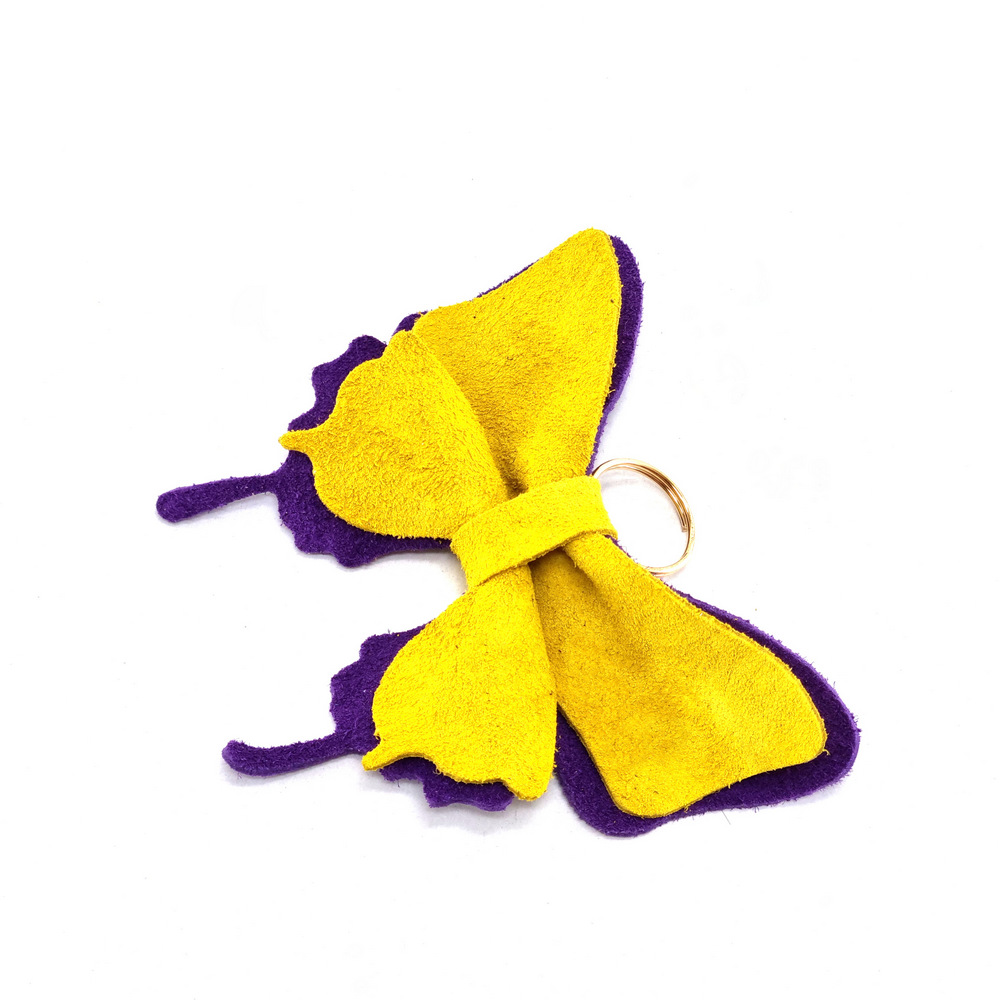 Δερμάτινες διακοσμητικές πεταλούδες για τσάντες και μπρελοκ by Younique Lab 22