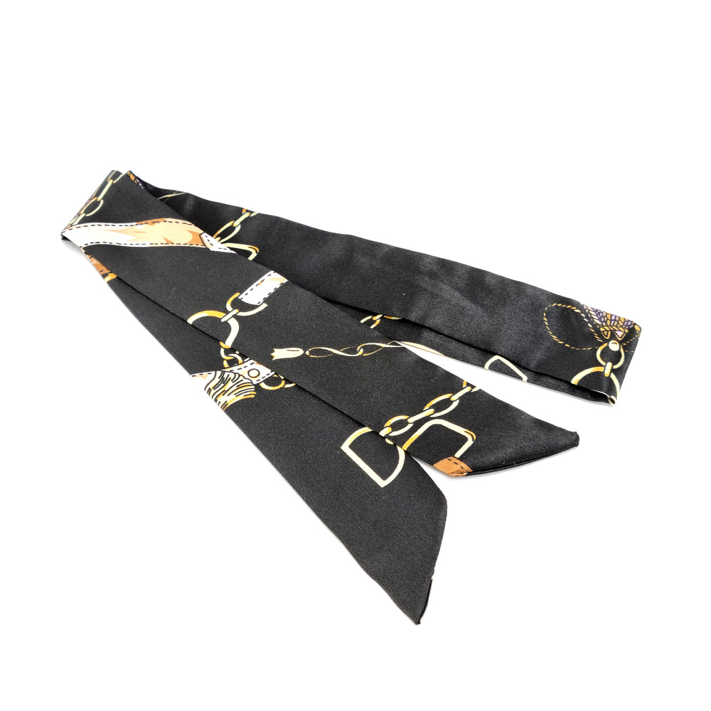 Διακοσμητικό μαντήλι μαύρο με σχέδια by Younique Lab