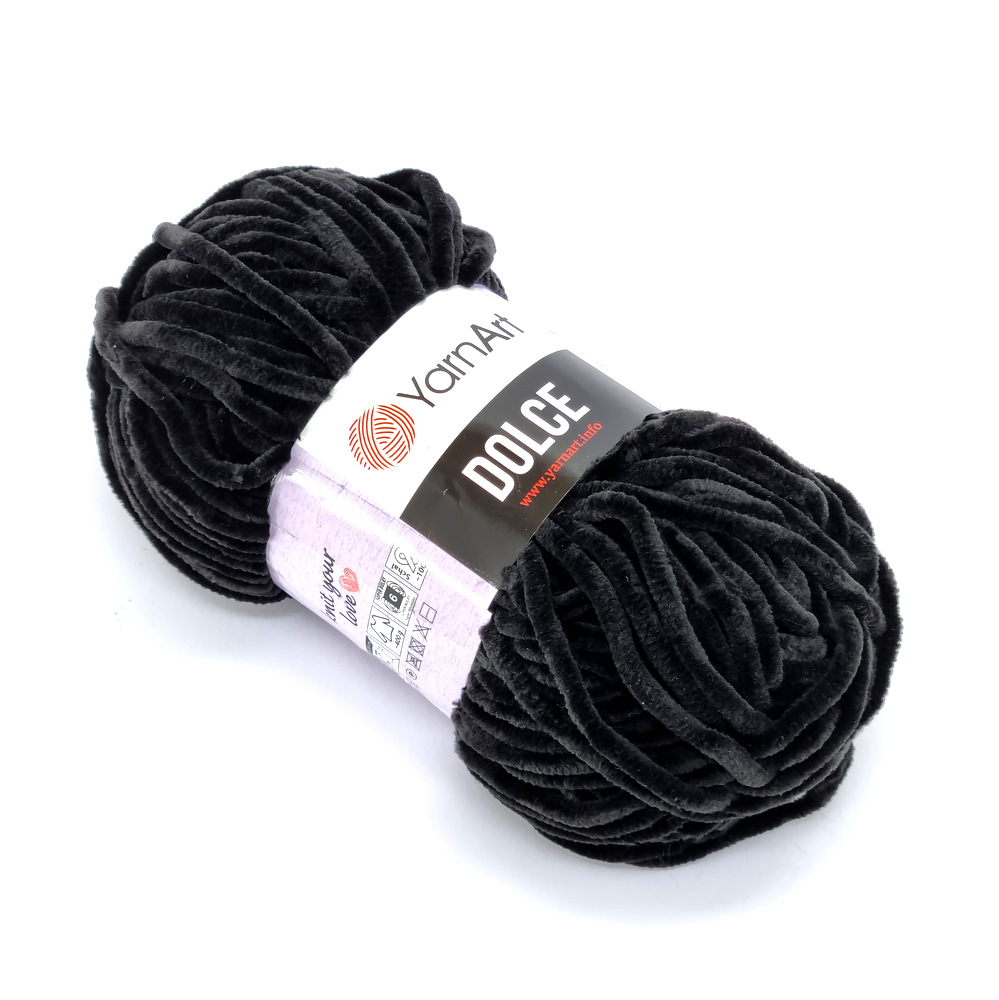 Νήμα DOLCE Yarn Art μαύρο 742 By Younique Lab 2