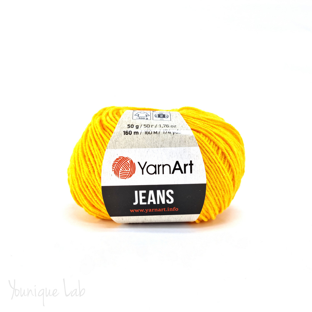 Νήμα Jeans Yarn Art No35 κίτρινο by Younique Lab 3