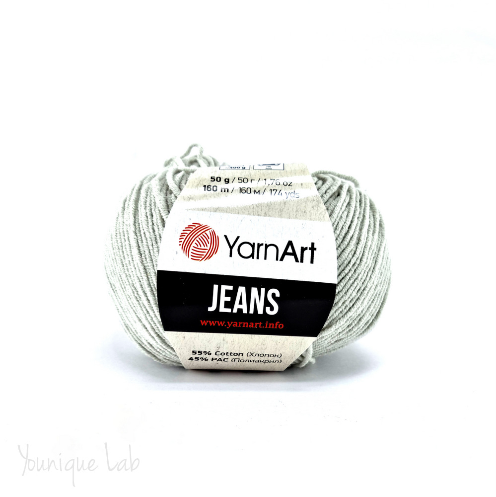 Jeans Yarn Art No49 γκρι ανοιχτό by Younique Lab 3