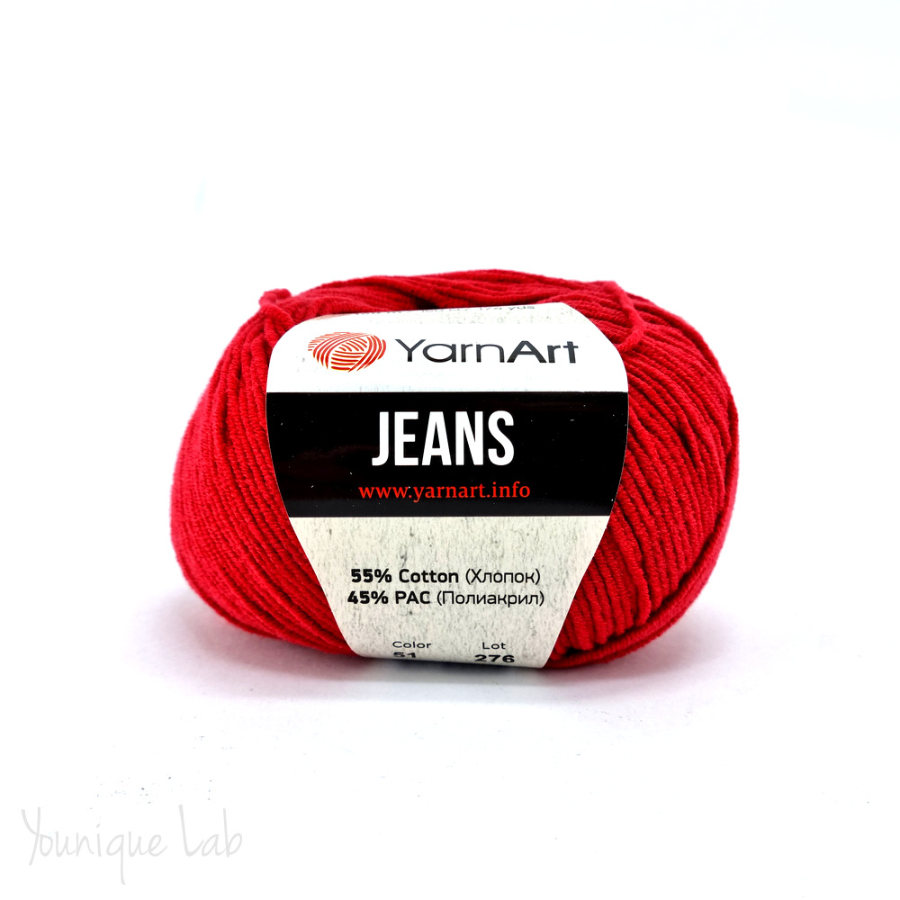 Νήμα Jeans Yarn Art No51 κόκκινο by Younique Lab 3