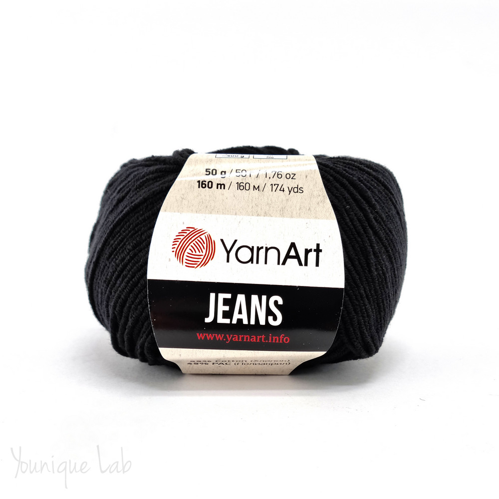 Νήμα Jeans Yarn Art No53 μαύρο by Younique Lab 3