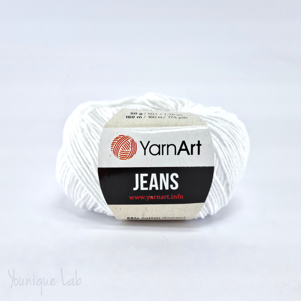 Νήμα Jeans Yarn Art No62 λευκό by Younique Lab 3