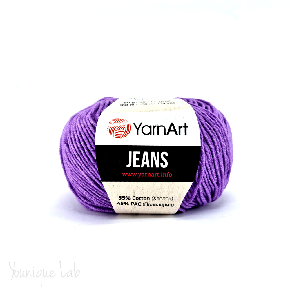 Νήμα Jeans Yarn Art No72 μωβ λιλά by Younique Lab 3