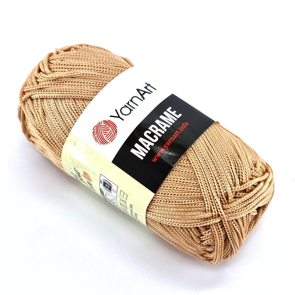 Νήμα για τσάντες Yarn Art Macrame 131 μπεζ καραμέλα by Younique Lab 2