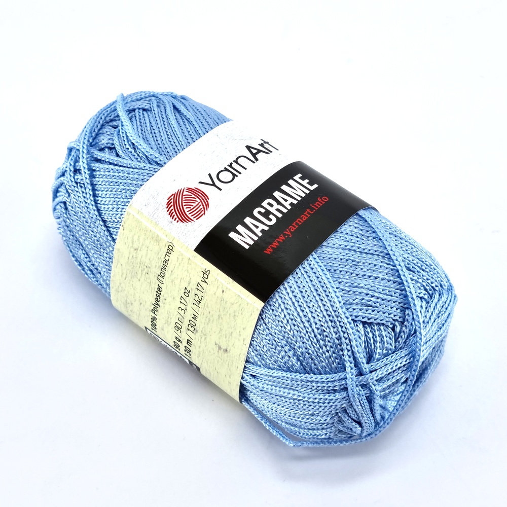 Νήμα για τσάντες Yarn Art Macrame 133 γαλάζιο by Younique Lab 2