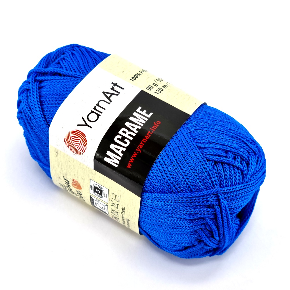 για τσάντες Yarn Art Macrame 139 μπλε ρουα by Younique Lab 2