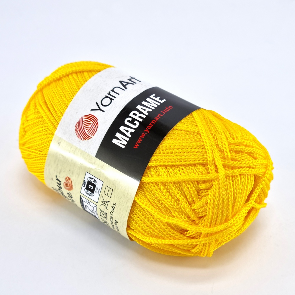 για τσάντες Yarn Art Macrame 142 κίτρινο by Younique Lab 2