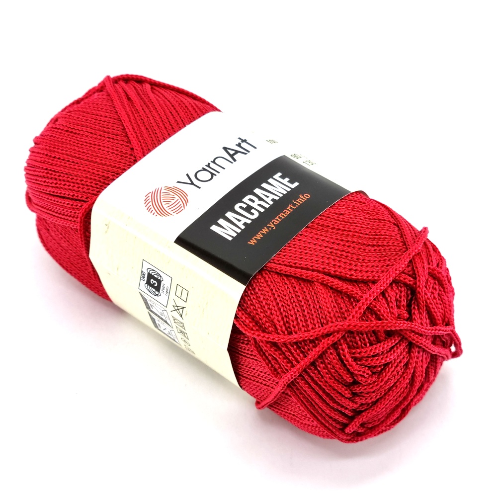για τσάντες Yarn Art Macrame 143 μπορντω κόκκινο by Younique Lab 2