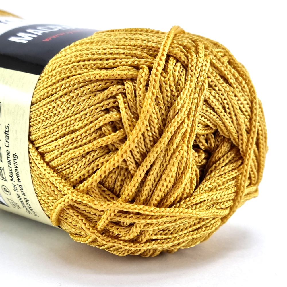 Νήμα για τσάντες Yarn Art Macrame 155 χρυσό by Younique Lab 1