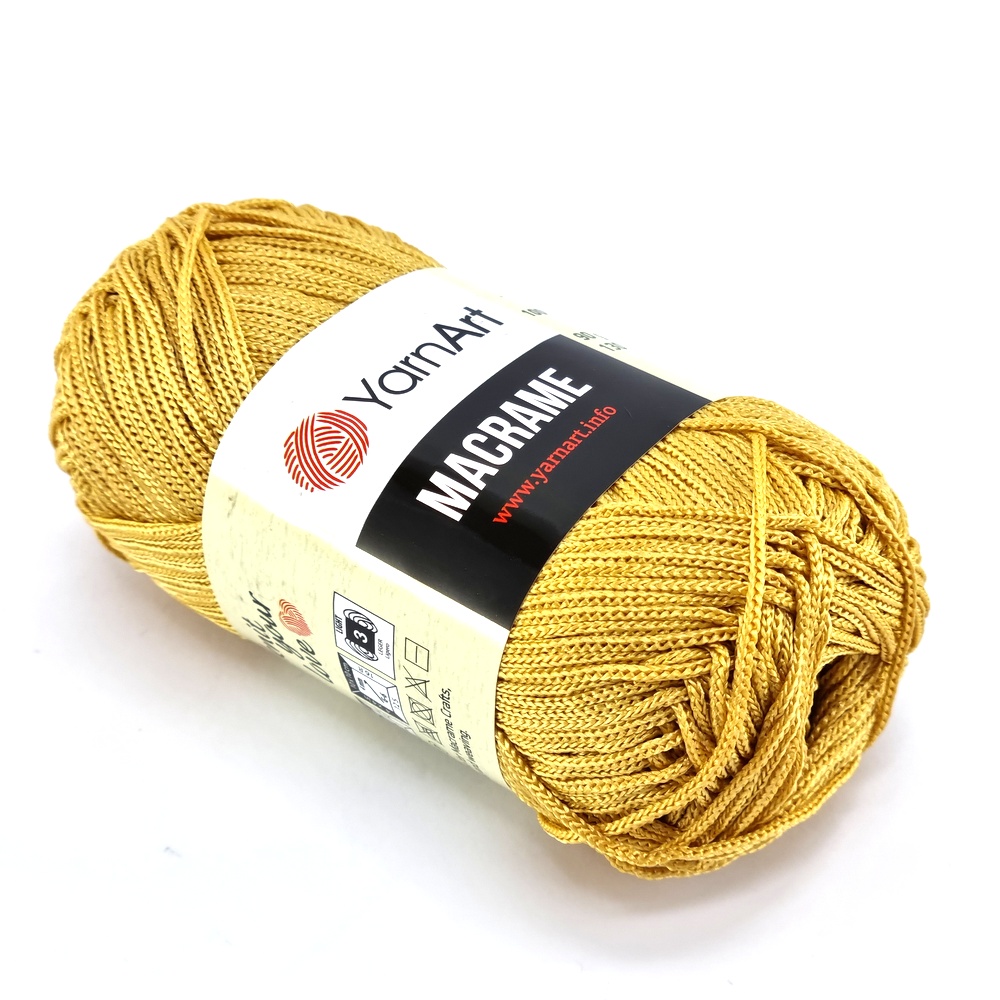 Νήμα για τσάντες Yarn Art Macrame 155 χρυσό by Younique Lab 2