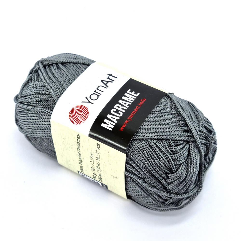 για τσάντες Yarn Art Macrame 159 γκρι σκούρο by Younique Lab 2