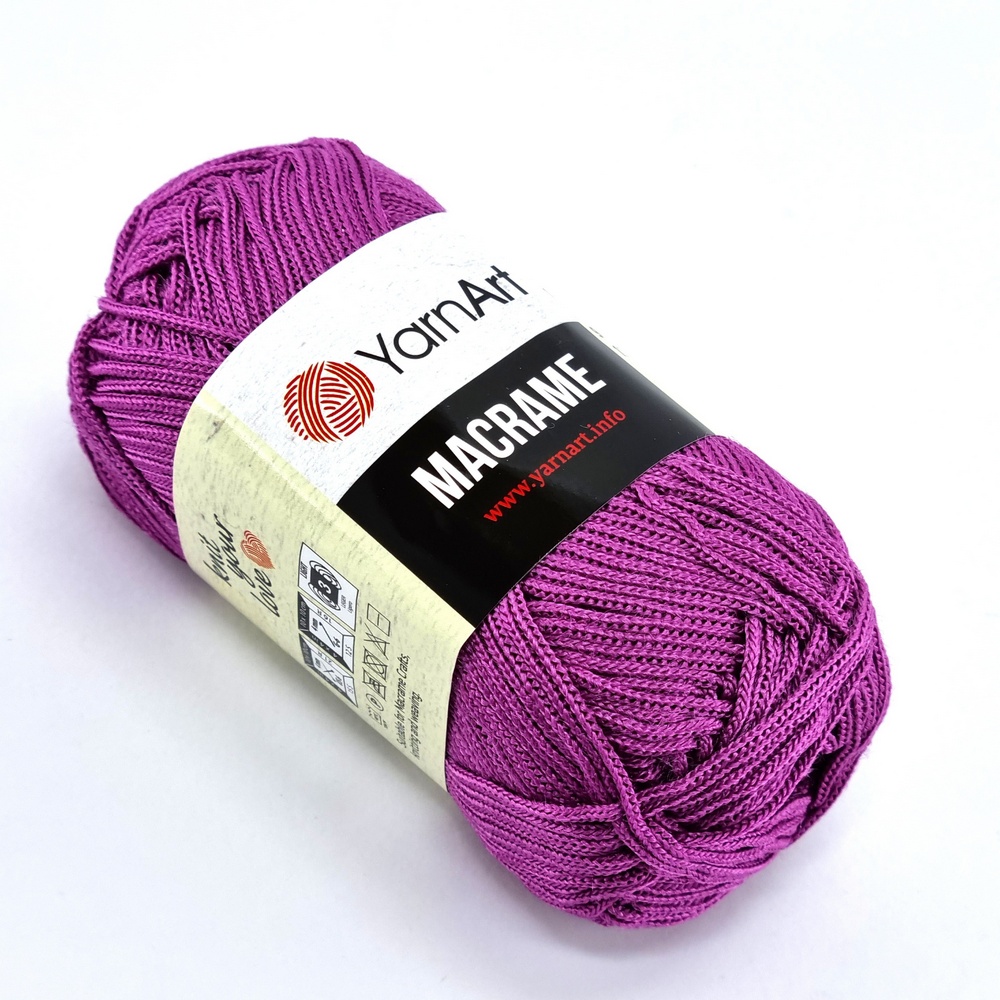 Νήμα για τσάντες Yarn Art Macrame 161 μωβ by Younique Lab 2