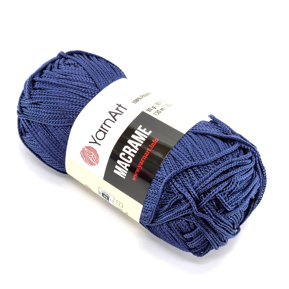 για τσάντες Yarn Art Macrame 162 μπλε σκούρο by Younique Lab 2