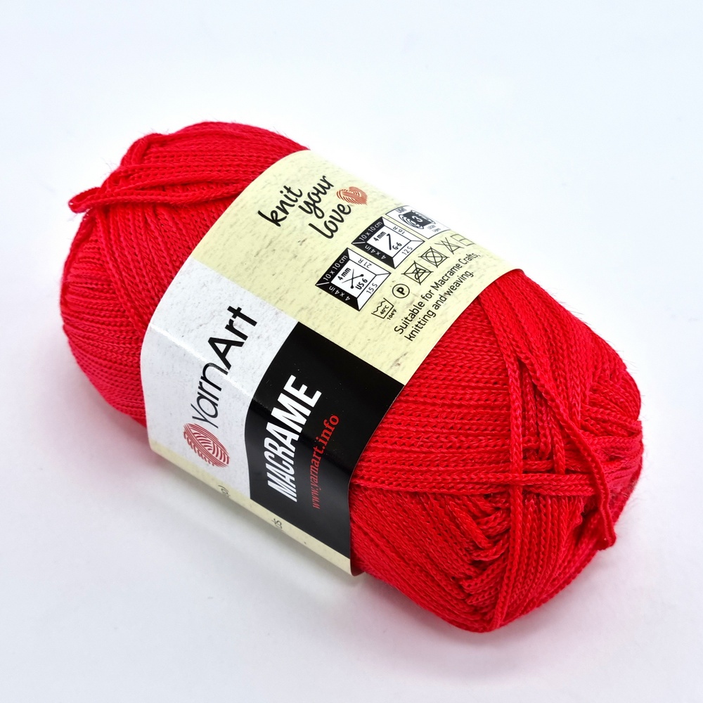 Νήμα για τσάντες Yarn Art Macrame 163 κόκκινο ανοιχτό by Younique Lab 2