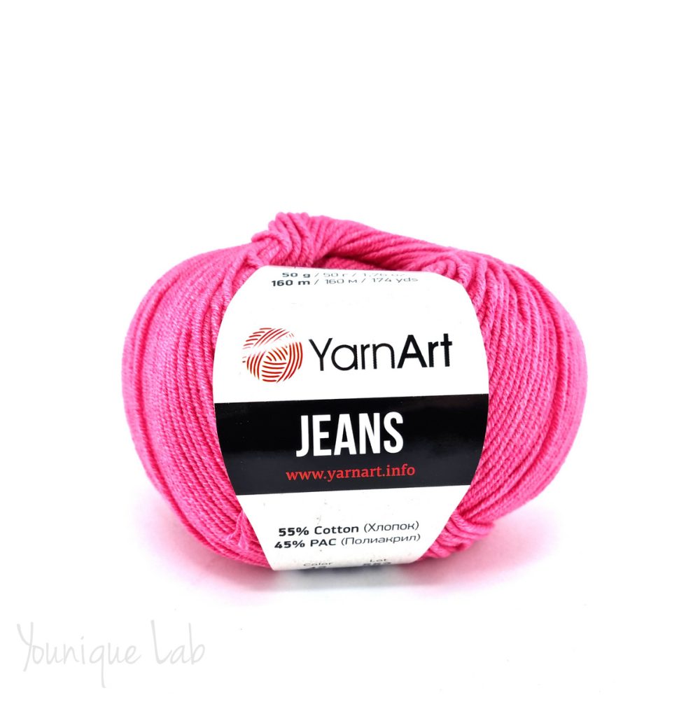 Νο.42 φούξια Jeans Yarn Art by Younique Lab 1