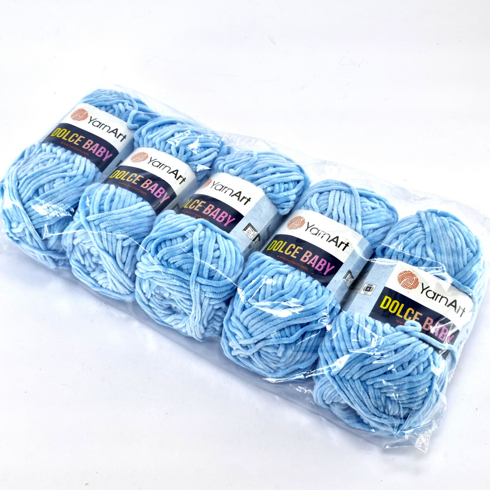 .749 Dolce baby Yarn Art γαλάζιο by Younique Lab πακέτο