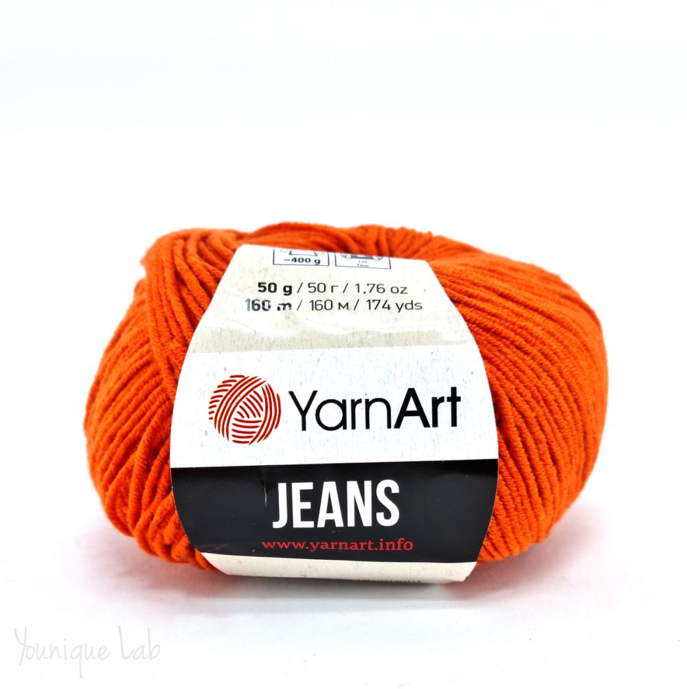 Νο.85 πορτοκαλι Jeans Yarn Art by Younique Lab 2