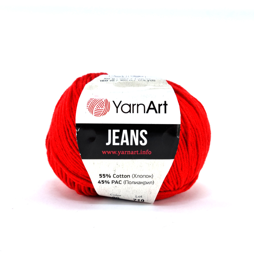 Νο.90 Jeans Yarn Art κόκκινο