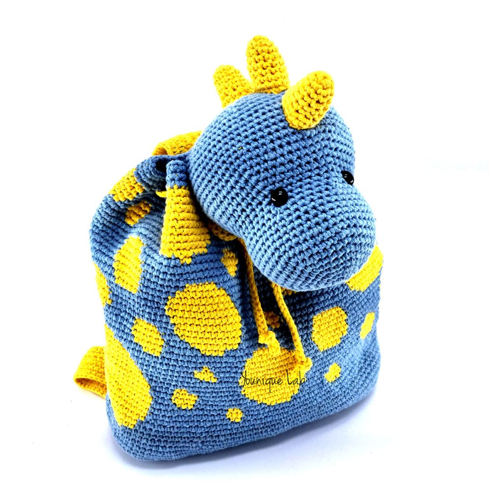 Παιδική τσάντα amigurumi δεινόσαυρος by Younique Lab 11