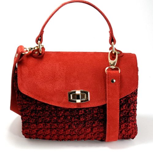 Τσάντα Chanellino σε κόκκινο χρώμα by Younique Lab