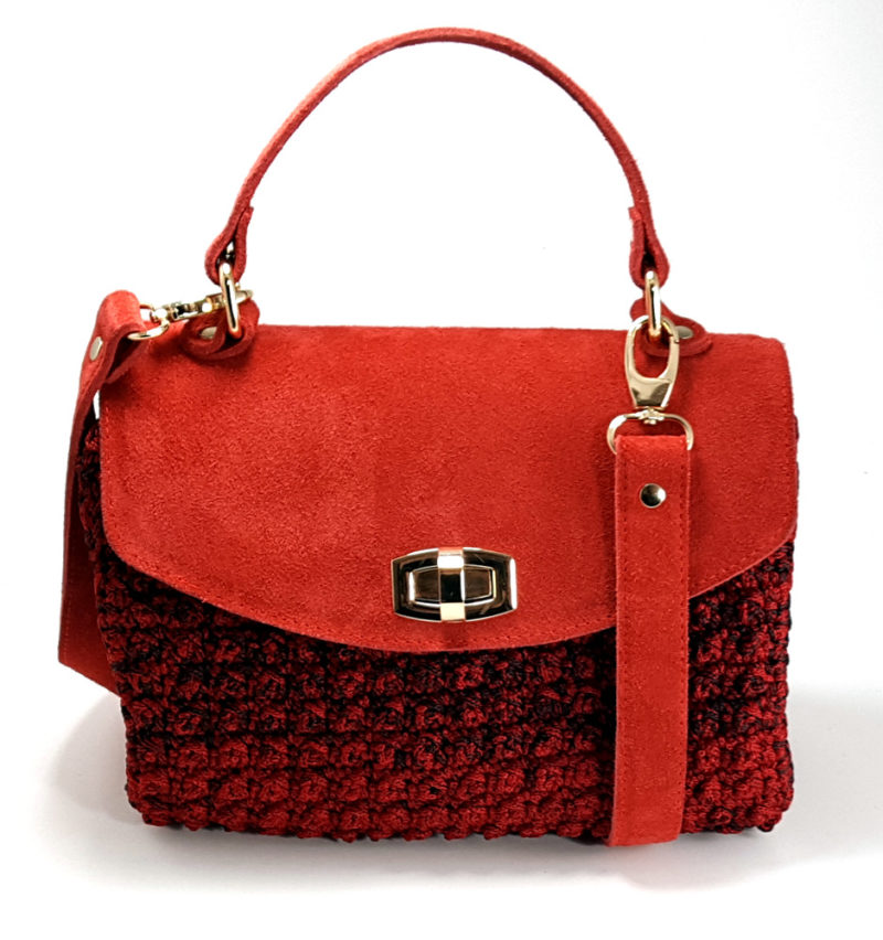 Τσάντα Chanellino σε κόκκινο χρώμα by Younique Lab