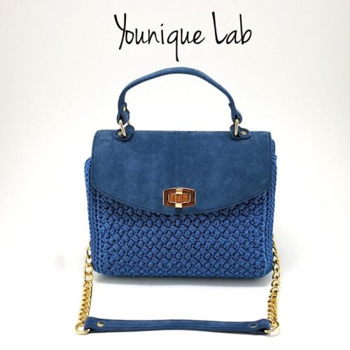 Τσάντα Chanellino σε μπλε χρώμα by Younique Lab